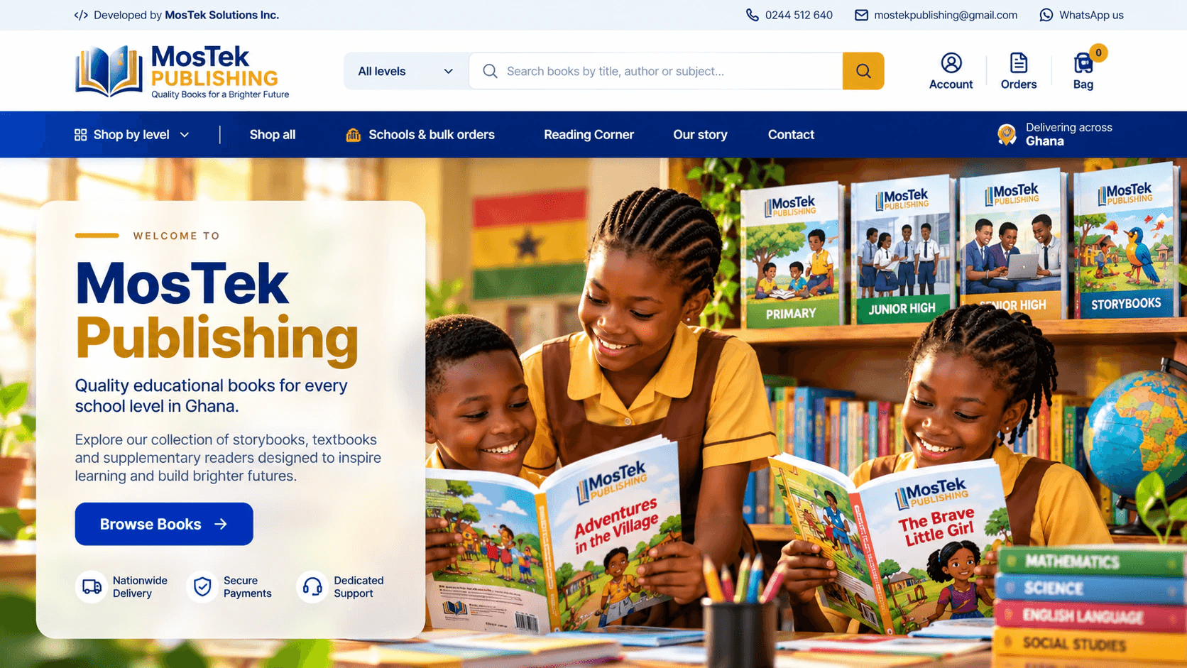 MosTek Publishing — An online store for quality educational books for every school level in Ghana.